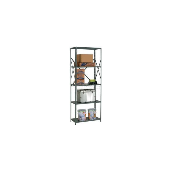 Global Equipment Steel Shelving 18 Ga 48"Wx30"Dx97"H Open Clip Style 5 Shelf 562229A Zoro